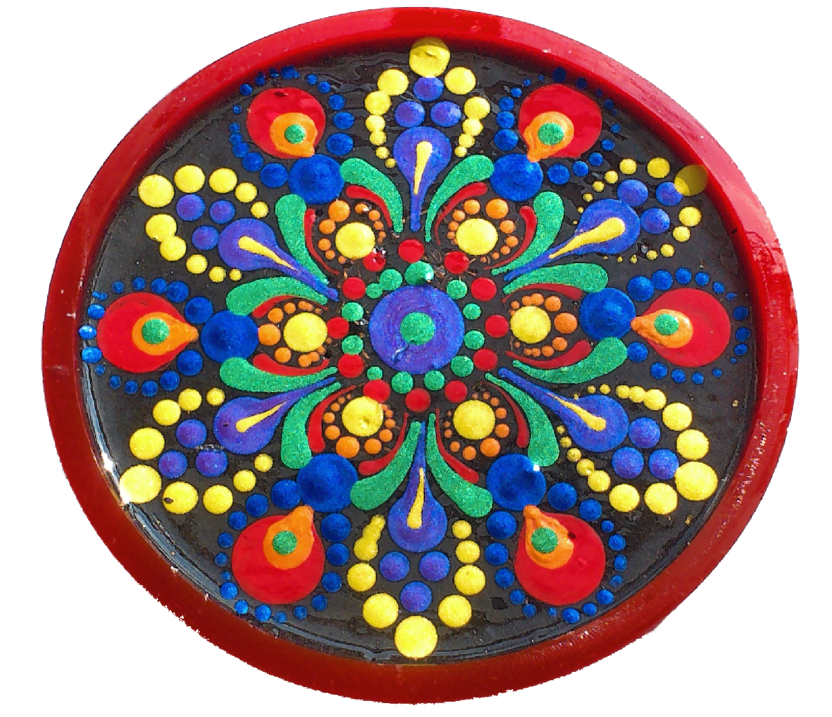 Radiant Mandala Charging Plate #6 with orgone energy shungite activation