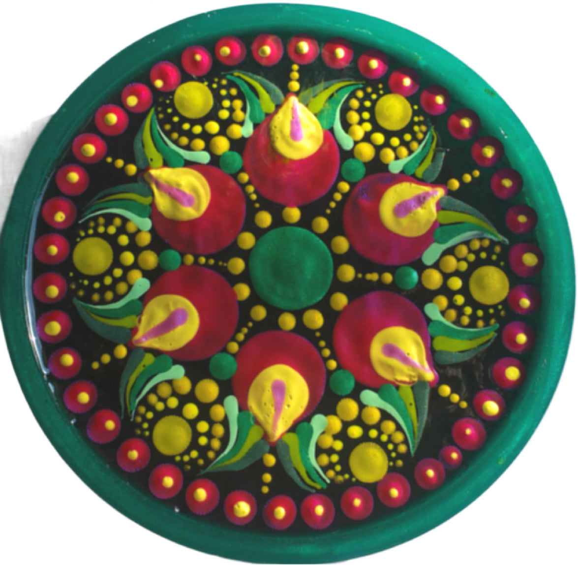 Radiant Mandala Charging Plate #2 with orgone energy shungite activation