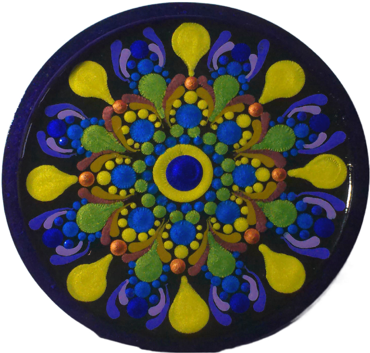 Radiant Mandala Charging Plate #3 with orgone energy shungite activation