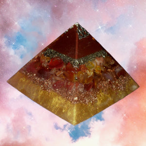 Iron Fortified Solar Orgone Pyramid